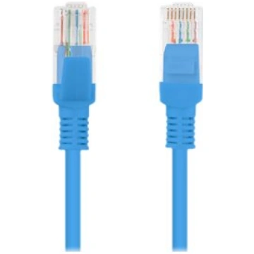 Lanberg patch cable - 10 m - blue, RAL 5012 PCU5-1