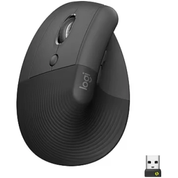 Logitech Lift Vertical Mouse, Wireless, Left Hande