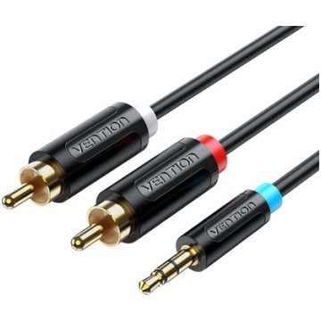 Kabel Vention Kabel 3,5mm mski do 2x mski RCA 2m V