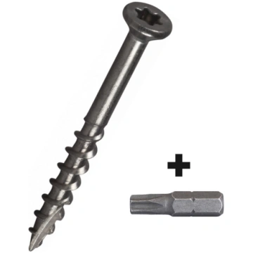 Skrūve terases dēlim 4,2x45 Torx, 100gb, nerūsējoš