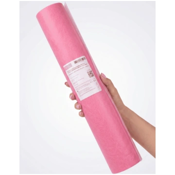 Flizelīns rullī perforēts 60cm x 50m rozā krāsā