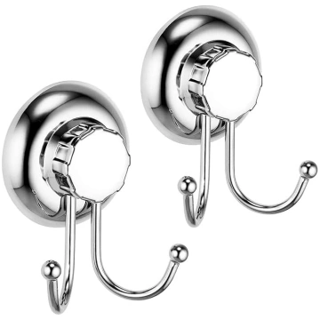 MaxHold piesūcekņu skrūve 2 Pack Double Robe Hook 
