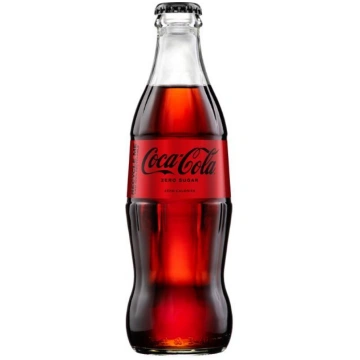 Gāzēts dzēr. Coca Cola Zero stiklā