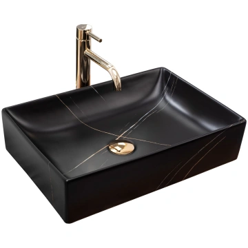 Rea Sanitary Umywalka nablatowa REA Inga Black Mar
