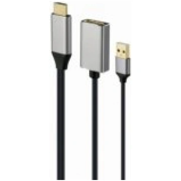 Gembird Cable Active 4K HDMI DisplayPort USB 0.1m 