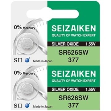 Seizaiken Seiko 377 SR626SW 1.55V 0%Hg sudraba oks