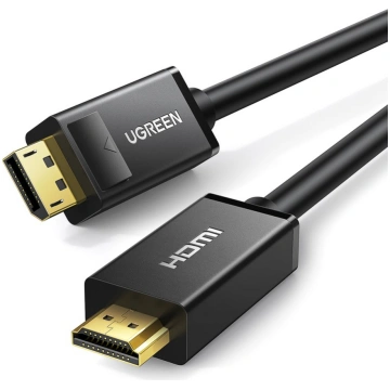 DisplayPort - HDMI 4K HDR 3D kabelis, 3m, melns UG