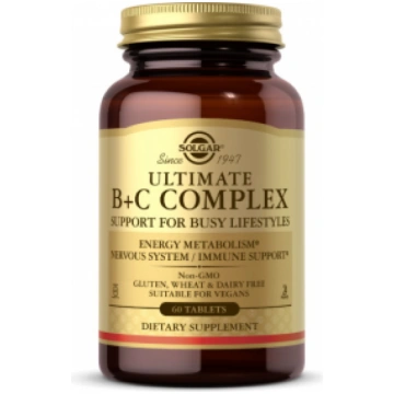 Ultimate B+C Complex Solgar 60 tab