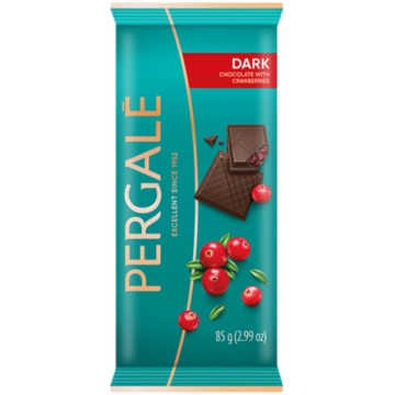 ŠOK.TĀF. TUMŠĀ AR DZĒRVENĒM PERGALE 85G