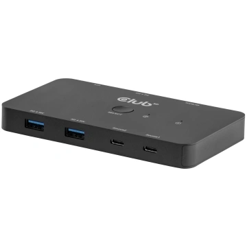 Club3D KVM Switch 4K60Hz 2x USB-C> HDMI/3xUSB/USB-
