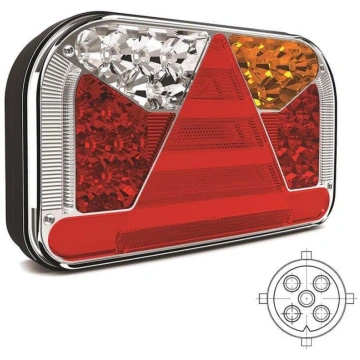 Piekabes aizmugurējais LED lukturis, labais ar bay