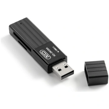 XO memory card reader DK05A 2in1 USB 2.0, black