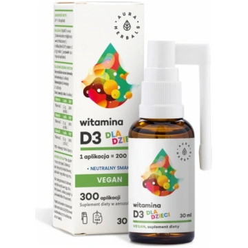 AURA HERBALS D3 vitamīns vegāns bērniem (30 ml)