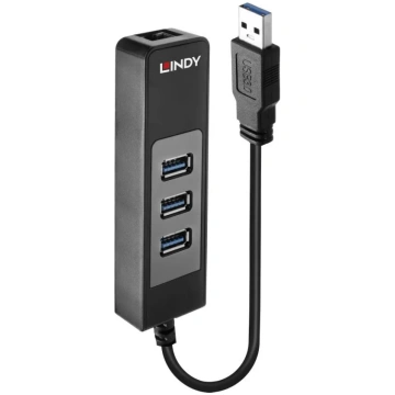 LINDY I/O HUB USB3 & LAN ADAPTER/43176 LINDY i-o-h