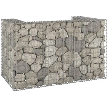 vidaXL gabions atkritumu tvertnēm, cinkots tērauds