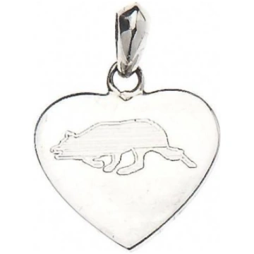 CIONDOLO CUORE BORDER COLLIE RUNNING Logan