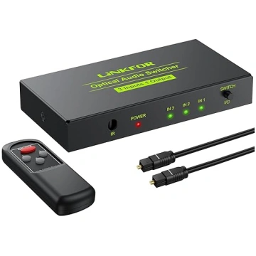 LiNKFOR digitālais optiskais audio komutators 3x1