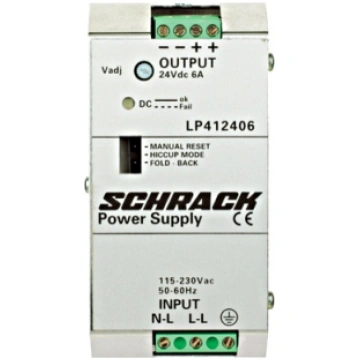 Single-phase Power Supply, pulsing, 230VAC/24VDC,