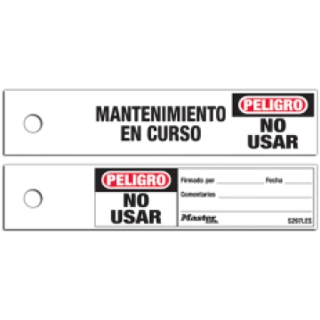 S297LES | 100 Maintenance tags - Spanish Master Lo