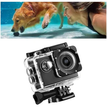 1080HD 12MP darbības kamera, ūdensizturīgs videore