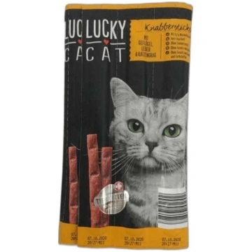 Kārumi kaķiem Lucky Cat, gaļa, 0.05 kg, 10 gab