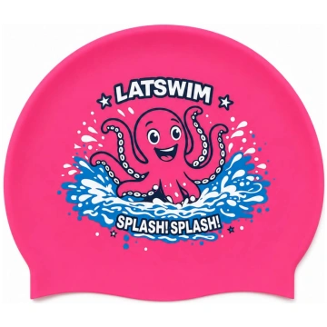 LATSWIM Splash! Splash! bērnu silikona peldcepure