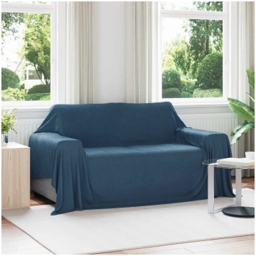 Pleds tums zils 280 x 210 cm flīss