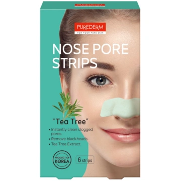 PUREDERM Nose Pore Strips Tea Tree deguna patči se