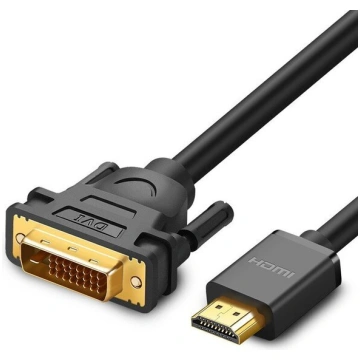 Ugreen HD106 HDMI - DVI kabelis, 4K, 1 m, melns