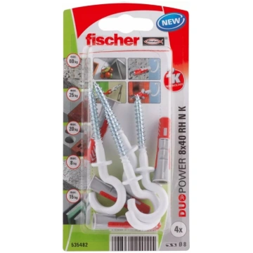 Fischer DuoPower 8 x 40 RH N K NV Dubelset 40 mm 5