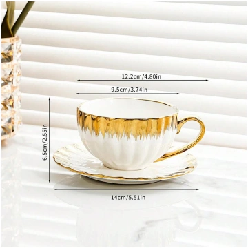 Coffee Cups and Saucers Light Luxury Home British
