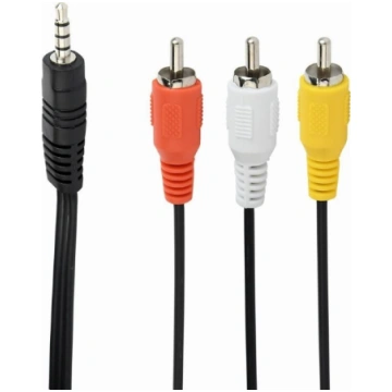 Kabelis Gembird Jack 3.5mm - Rca (cinch) X3 2m Mel