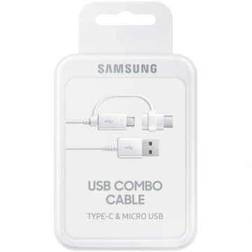 Kabelis Samsung Cable combo with adapter microUSB 