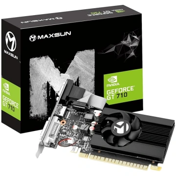 maxsun GeForce GT 710 4GB zema profila grafiskā ka