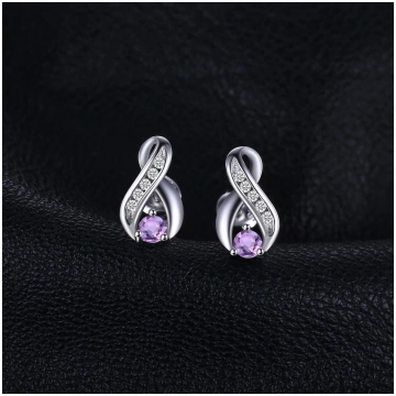 Jewelrypalace Infinity īsts dabīgs purpursarkans a