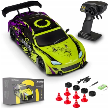Rc automašīna Overmax X-Drifty, 1:16, zaļa krās