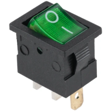 Key switch MK1011 15A 12V green OEM PRK0020D
