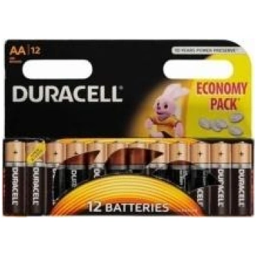 Duracell LR6 AA Batteries - 12 Pack 5000394203334