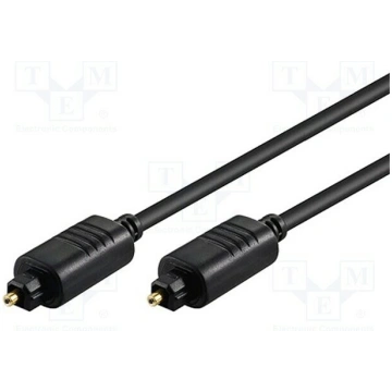 Cable; Toslink plug,both sides; 2m; Øcable: 5mm | 