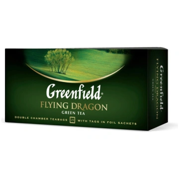 Greenfield "Flying Dragon" zaļā tēja 25x2g 4605246