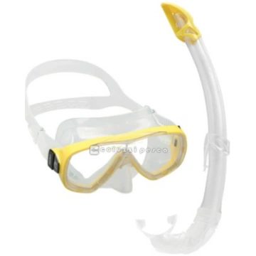 Combo Cressi Maschera Onda + Snorkel Mexico Giallo