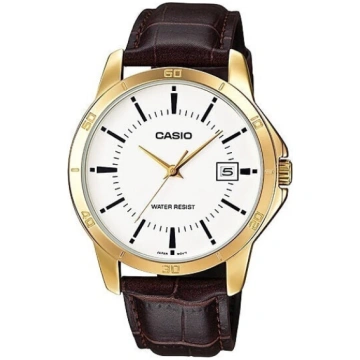 Vīriešu pulkstenis Casio, brūns/zeltains