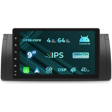 [8 Core 4+64GB] Auto radio BMW E39 1995-2003, BMW 