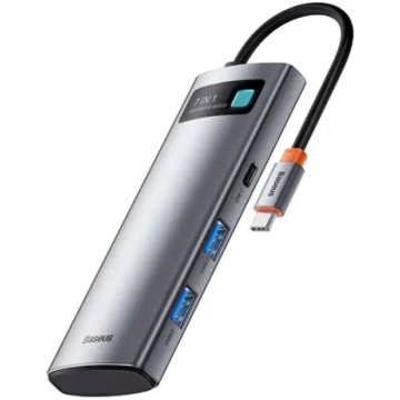 USB Type-C hubs Baseus Metal Gleam BSU3032 — 7 por
