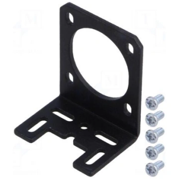 Bracket | black | Pcs: 1 | bracket,mounting screws
