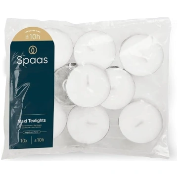 Spaas 12 Maxi tējas svecīšu maisiņi no parafīna va