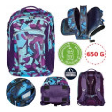 Herlitz Grundschulrucksack Ultimate leer CamoPurpl