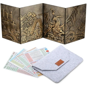 DND Dungeons Master Screen DNDND mākslīgās ādas 3D
