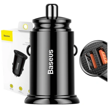 Baseus Circular Car Charger 2xUSB : QC3.0 : 5A : 3