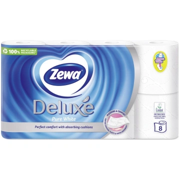 PAPER WC ZEWA DELUXE WHITE 3PLY 8PCS 48815100 (732